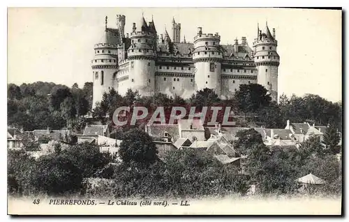 Cartes postales Pierrefonds Le Chateau cote nord