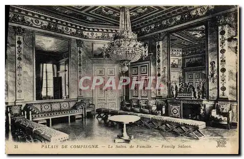 Cartes postales Palais de Compiegne Le Salon de Famille