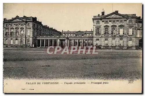 Cartes postales Palais de Compiegne facade principale