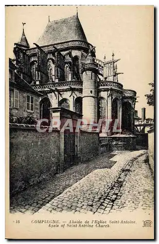 Ansichtskarte AK Compiegne Abside de l'Eglise Saint Antoine