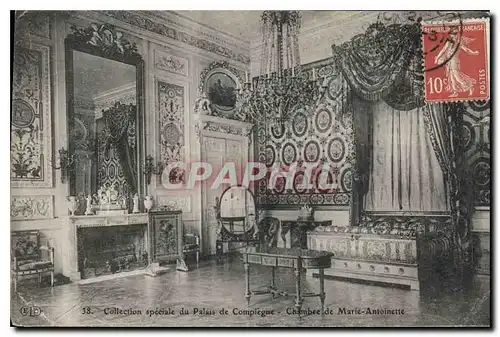 Ansichtskarte AK Collection speciale du Palais de Compiegne Chambre de Marie Antoinette