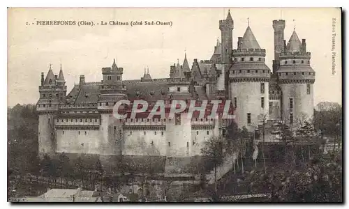 Ansichtskarte AK Pierrefonds Oise Le Chateau cote sud ouest