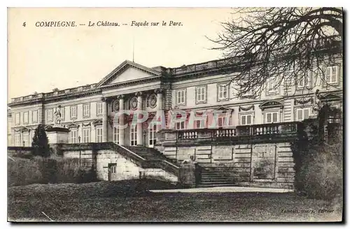 Ansichtskarte AK Compiegne le Chateau Facade sur le Parc