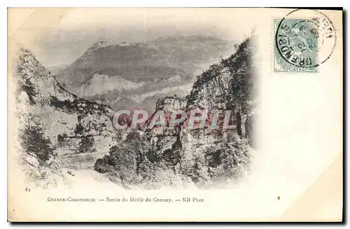 Cartes postales Grande Chartreuse Sortie du Defile du Crossey