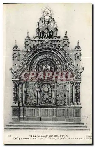 Cartes postales Cathedrale de Beauvais Horloge monumentale