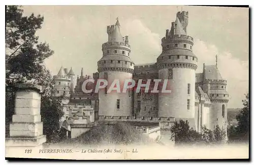 Cartes postales Pierrefonds le Chateau cote sud