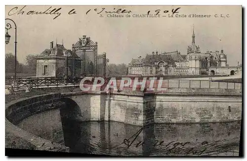 Cartes postales Chateau de Chantilly la Grille d'Honneur