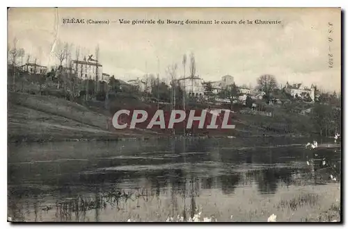 Cartes postales Fleac Charente vue generale du Bourg dominant le cours de la Charente