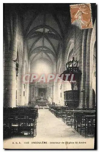 Ansichtskarte AK Angouleme Interieur de l'Eglise St Andre