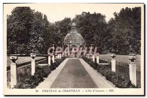 Cartes postales Chateau de Chantilly L'Ile d'Amour