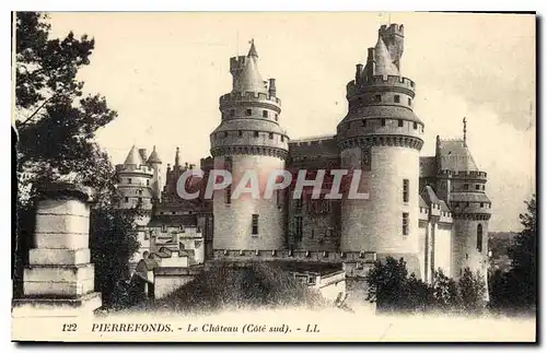 Cartes postales Pierrefonds le Chateau Cote sud