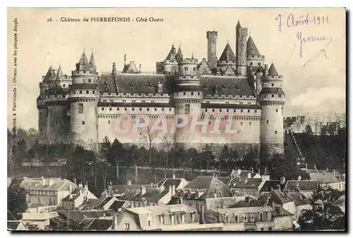 Cartes postales Chateau de Pierrefonds Cote Ouest