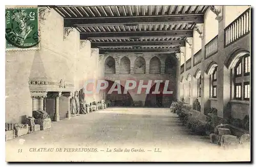 Cartes postales Chateau de Pierrefonds la Salle des Gardes