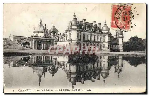 Cartes postales Chantilly le Chateau la Facade Nord Est