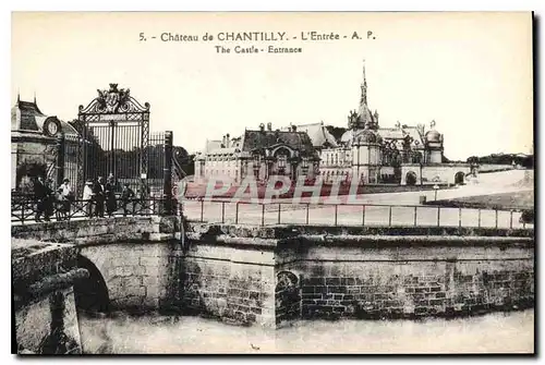 Cartes postales Chateau de Chantilly L'Entree