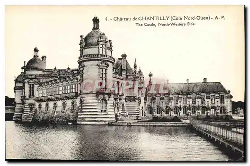 Cartes postales Chateau de Chantilly Cote Nord Ouest