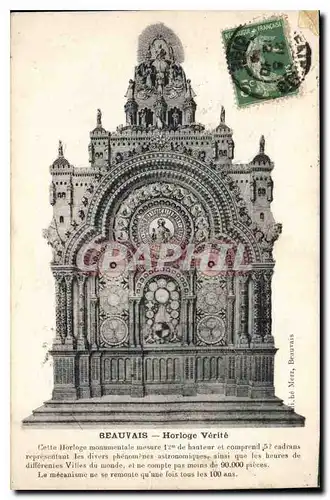 Cartes postales Beauvais Horloge Verite