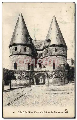 Ansichtskarte AK Beauvais Porte du Palais de Justice