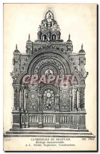 Ansichtskarte AK Cathedrale de Beauvais Horloge monumentale