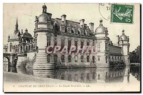 Cartes postales Chateau de Chantilly La Facade Nord est