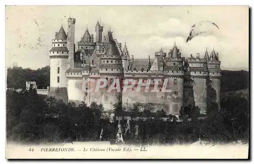 Cartes postales Pierrefonds Le Chateau facade est