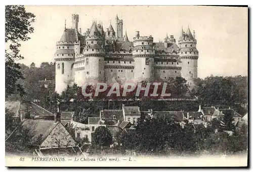 Cartes postales Pierrefonds le Chateau cote nord