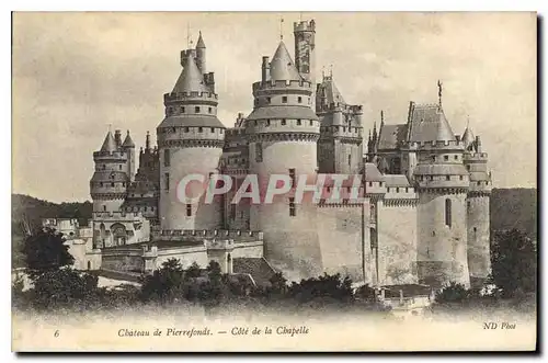 Cartes postales Chateau de Pierrefonds Cote de la Chapelle