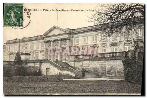 Ansichtskarte AK Compiegne Palais de Compiegne Facade sur le Parc