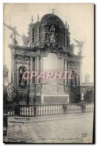 Cartes postales Compiegne la Maitre Autel de l'Eglise Saint Nicolas