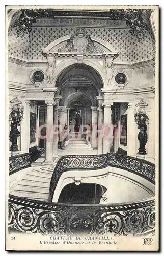 Ansichtskarte AK Chateau de Chantilly L'Escalier de l'Honneur et le Vestibule