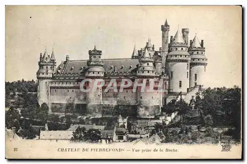 Cartes postales Chateau de Pierrefonds Vue prise de la Roche