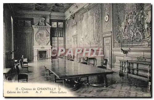 Cartes postales Chateau de Chantilly Galerie des Cerfs