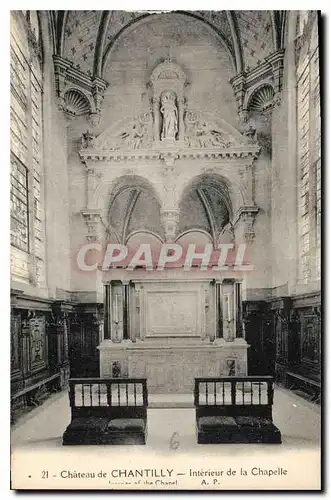 Ansichtskarte AK Chateau de Chantilly Interieur de la Chapelle