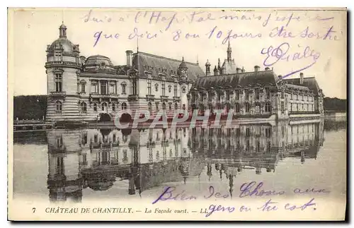 Ansichtskarte AK Chateau de Chantilly la Facade Ouest