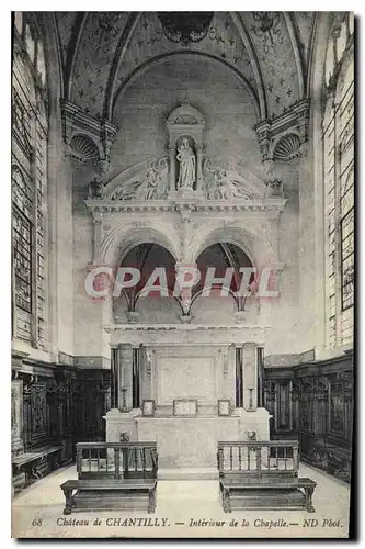 Ansichtskarte AK Chateau de Chantilly Interieur de la Chapelle