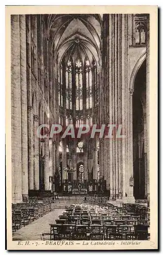 Cartes postales Beauvais la Cathedrale Interieur