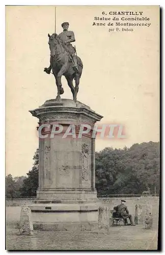 Cartes postales Chantilly Statue du Connetable Anne de Montmorency