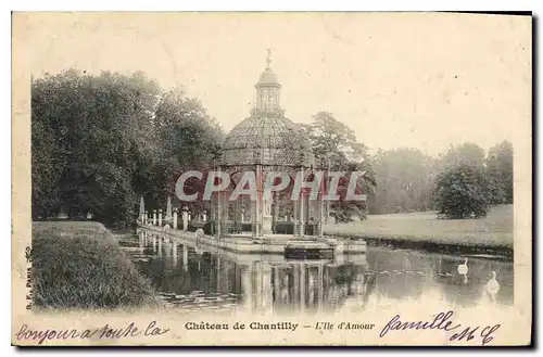 Cartes postales Chateau de Chantilly L'Ile d'Amour