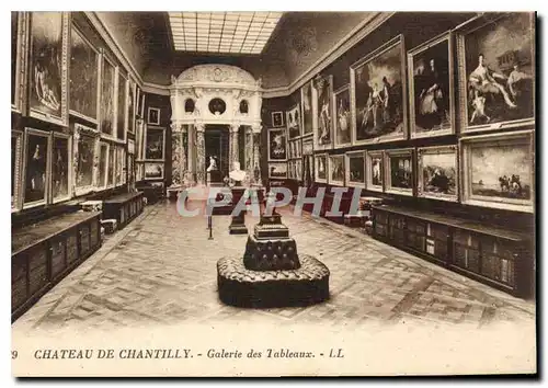 Cartes postales Chateau de Chantilly Galerie des Tableaux