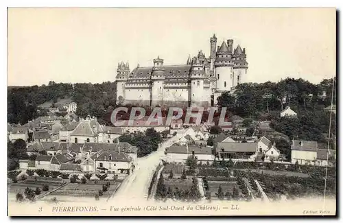 Ansichtskarte AK Pierrefonds Vue generale Cote Sud Ouest du Chateau