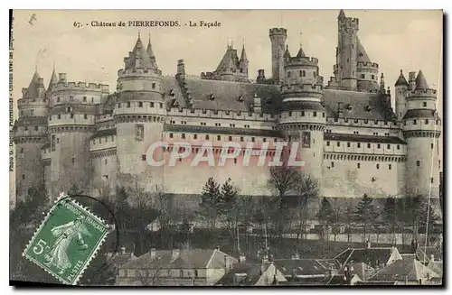 Ansichtskarte AK Chateau de Pierrefonds la Facade