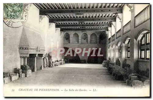 Ansichtskarte AK Chateau de Pierrefonds la Salle des Gardes