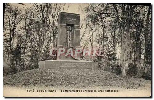 Cartes postales Foret de Compiegne le Monument de l'Armistice pres Rethondes