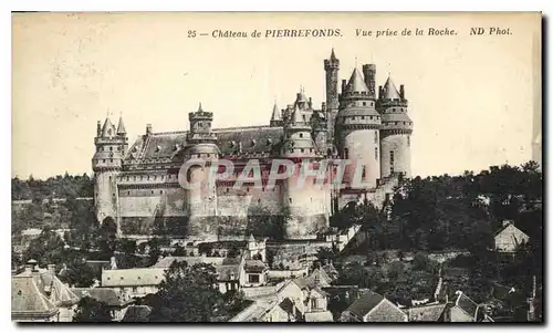 Ansichtskarte AK Chateau de Pierrefonds Vue prise de la Roche