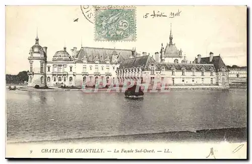 Ansichtskarte AK Chateau de Chantilly la Facade Sud Ouest