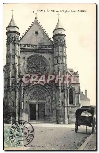 Cartes postales Compiegne L'Eglise Saint Antoine Nouvelles Galeries