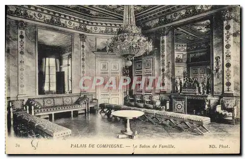 Ansichtskarte AK Palais de Compiegne le Salon de Famille