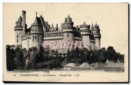 Cartes postales Pierrefonds le Chateau Facade Est