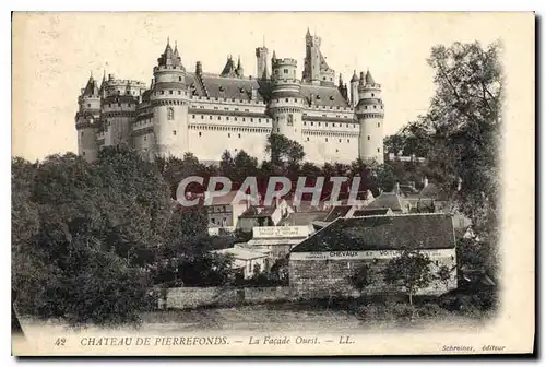 Cartes postales Chateau de Pierrefonds la Facade Ouest