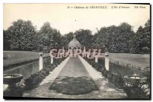 Cartes postales Chateau de Chantilly L'Ile d'Amour